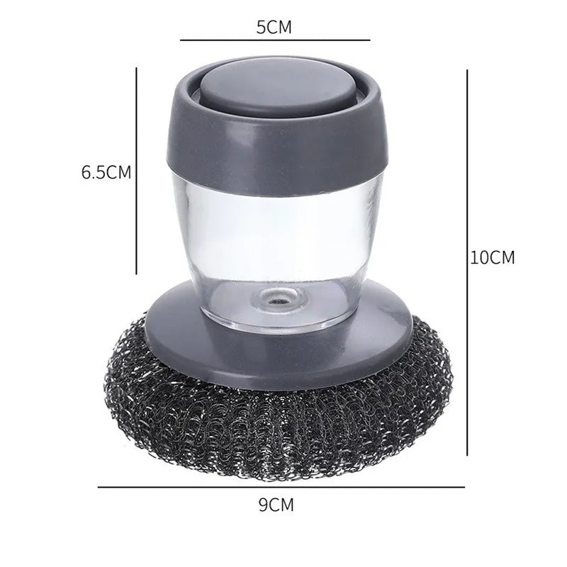 Multi-Purpose Soap Dispensing Brush for Quick and Easy Cleaning